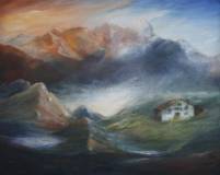 Magische Landschaften III ~ 80 x 100 cm ~ Oel auf Leinwand