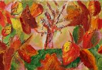 Herbstbl&auml;tter ~ 40 x 60 cm ~ Acryl auf Leinwand