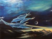 Traum der Elemente ~ 60 x 80 cm ~ Oel auf Leinwand