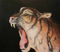 Tiger ~ 60 x 70 cm ~ Acryl auf Leinwand
