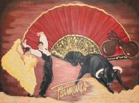 Flamenco ~ 60 x 80 cm ~ Acyrl auf Leinwand