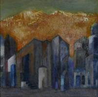 Stadt - 30 x 30 cm - Acryl auf Leinwand